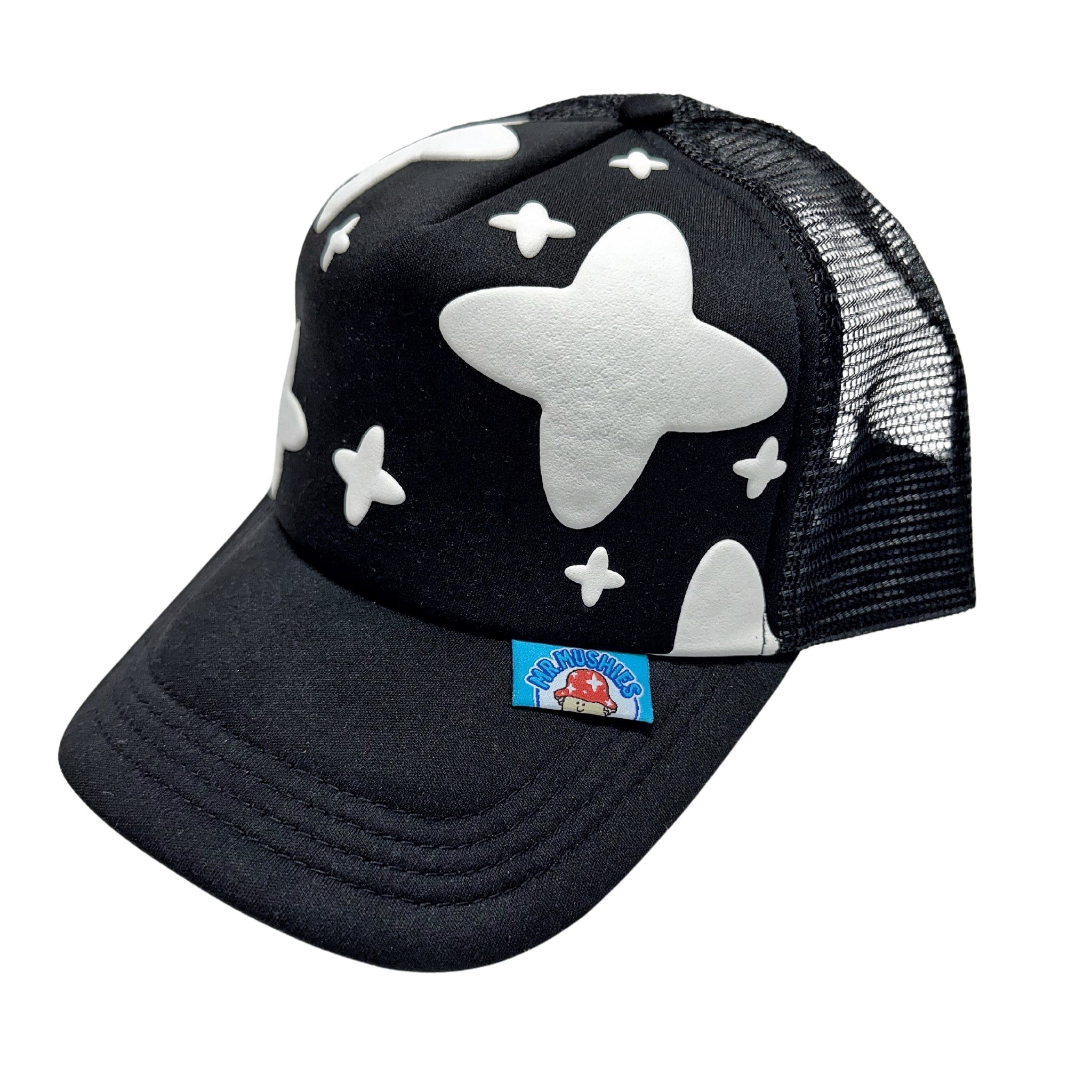 Black Star Puffy Hat