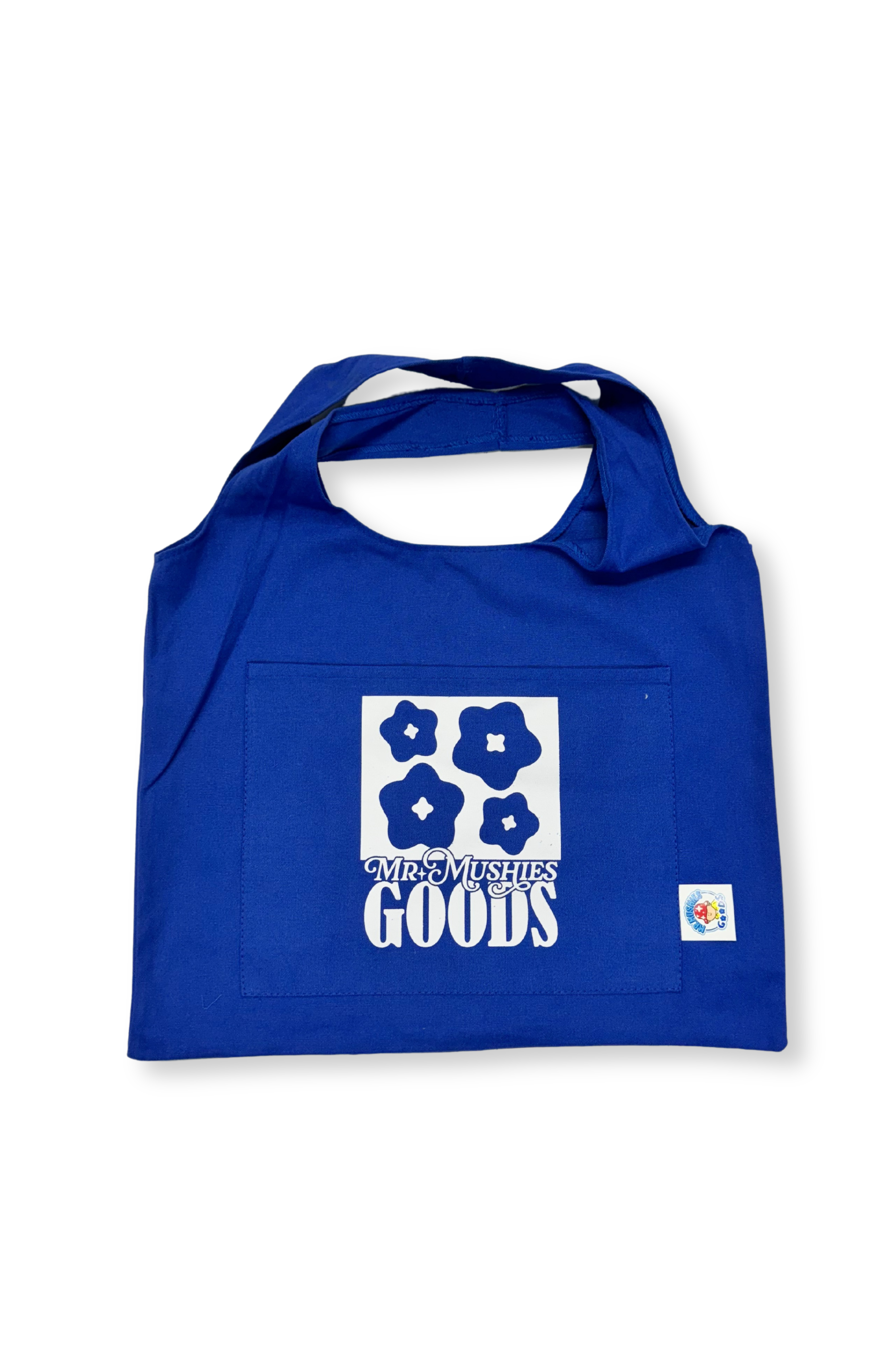 Give Flower Tote Blue