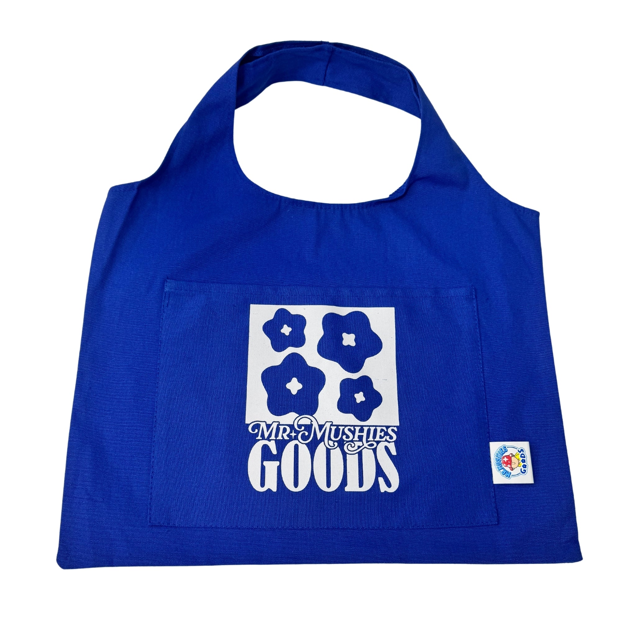 Give Flower Tote Blue